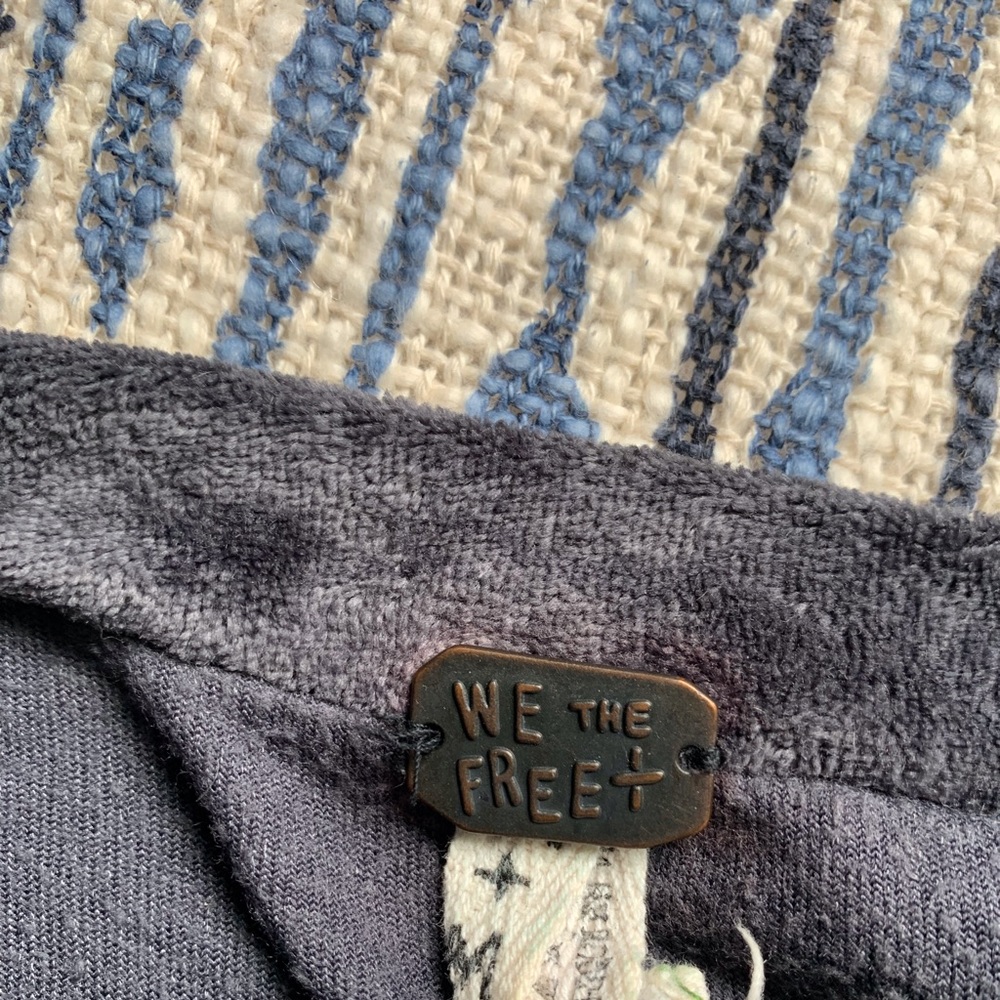 Velvet Free People Dark Grey/Blue Top